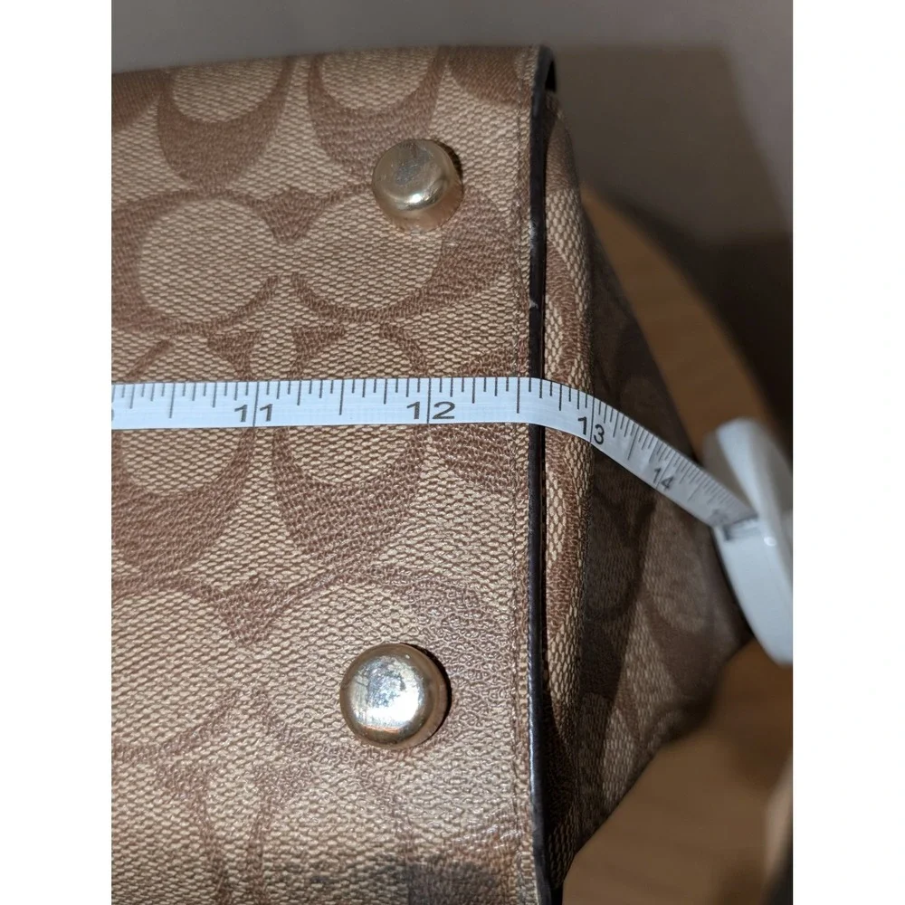 Coach Avary Tote Signature Canvas Leather Tote F48630